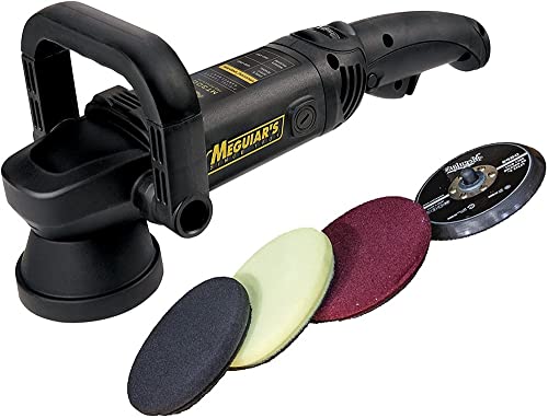 Meguiars Professional Dual Action Polisher (inkl. Backing Plate & Pads DFC5/DFP5/DFF5)