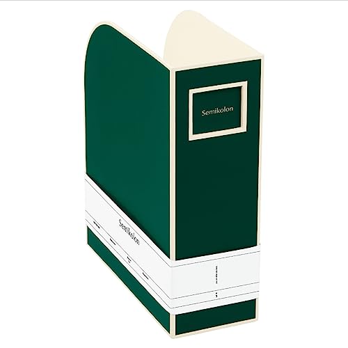 Semikolon (364109) Stehsammler A4 forest (Grün) - Zeitschriften-Sammler und Dokumenten-Ordner - Für A4 - Format: 10,5 × 26,0 × 31,0 cm
