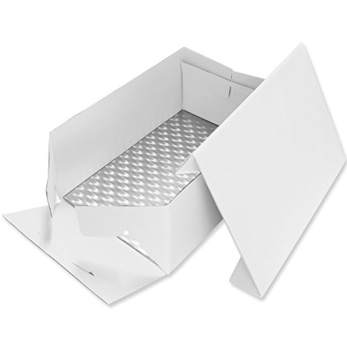 PME BCO895 Oblong Cake Baking Box & Support Card Board 381 x,278mm (15" x x 11" Inch )