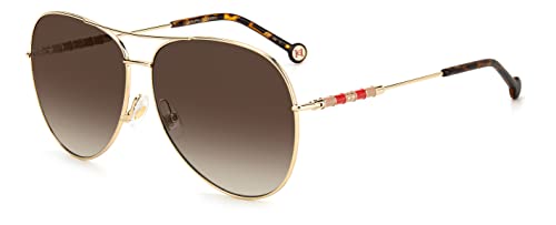 Carolina Herrera Unisex Ch 0034/s Sunglasses, J5G/HA Gold, 64