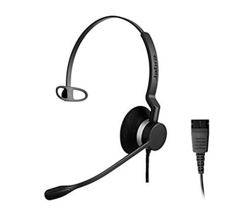 Jabra Biz 2300 QD Mono langlebiges Call-Center-Kabel-Headset mit Noise-Cancelling für Unify OpenStage