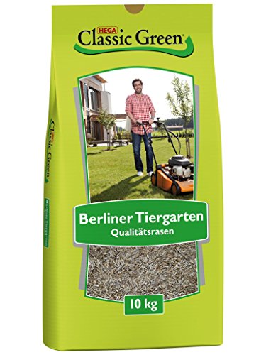 CLASSIC GREEN Rasensamen Berliner Tiergarten Rasensaat 10kg | Grassamen | Rasensamen 10kg | Premium Rasensaat | Rasensaat Berliner Tiergarten | Rasensaatgut | Rasensaat elegant