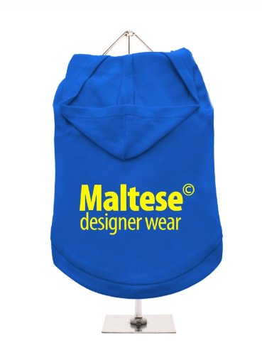 "Malteser© Designer Wear" UrbanPup Hunde-Hoodie Hoodie (Kobaltblau/gelb)