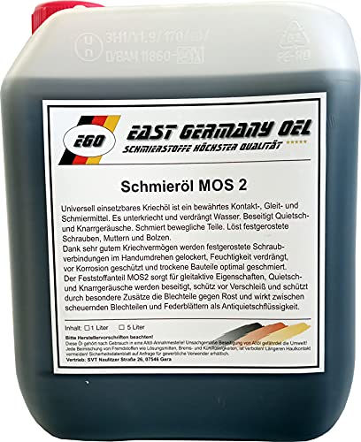 Rostlöser Schmieröl MOS 2-Kriechöl-Rostlöser WD Superlöser Kanister 5 Liter Inhalt