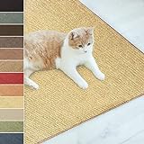 casa pura Sisalteppich Natural Line | ideal als Kratzmatte für Katzen | schadstofffrei & widerstandsfähig | Sisal Kratzteppich in vielen Farben und Größen (100 x 200 cm, Natur)