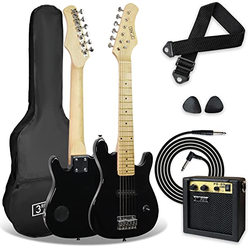 3rd Avenue STX30BKPK Junior E-Gitarren Pack - Schwarz