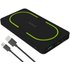 ProUser Wireless Powerbank 10000 mAh Quick Charge 3.0, Power Delivery 3.0 Li-Ion Schwarz-Grün gleic