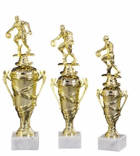 RaRu 3er-Serie Basketball-Pokale mit Wunschgravur