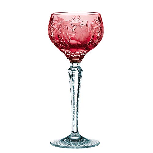 Spiegelau & Nachtmann, Weinglas mit Schliffdekoration, Kristallglas, 230 ml, Traube, 0035950-0, Goldrubin, Rot