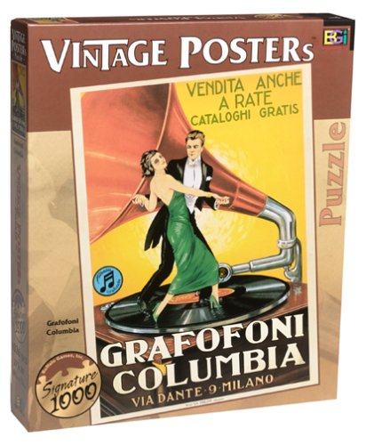 Buffalo Games Vintage Posters 1000-piece Puzzle: Grafofoni Columbia
