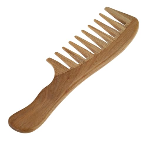 1 Pc Holz Kamm Natürliche Sandelholz Handgemachte Breite Zahn Holz Kamm Massage Kamm Haarpflege Detox Friseur Styling Werkzeug