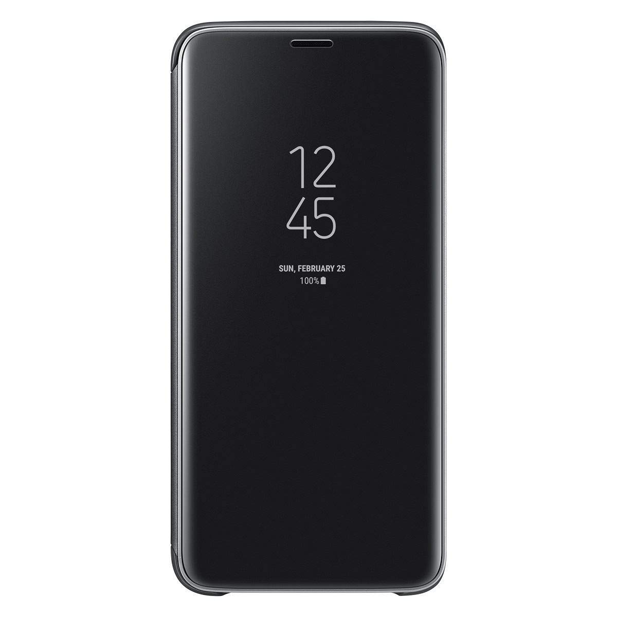 Samsung Galaxy S9 - Clear View Standing Cover EF-ZG960, Polycarbonat, Kratzfest, Black - 5.8 Zoll