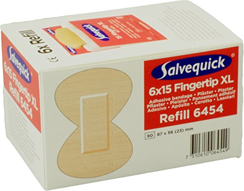Salvequick Pflasterspender und refill - verschiedene Sorten (Karton á 6 refills, hellorange (Fingerkuppe)- Ref. 6454)