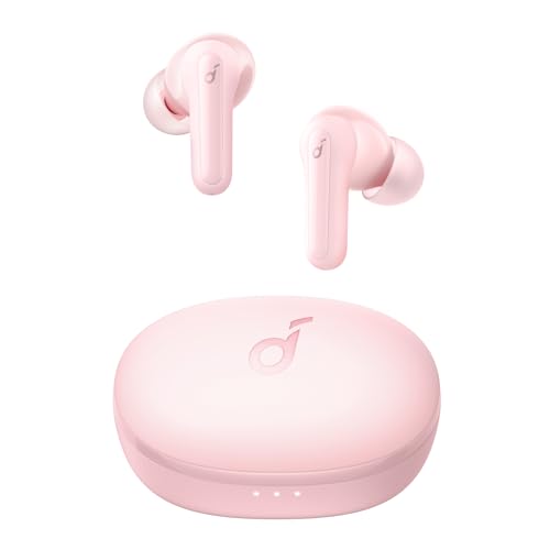 Soundcore by Anker Life P2 Mini True-Wireless Earbuds In-Ear Kopfhörer, 10mm Audiotreiber, intensiver Bass, EQ, Bluetooth 5.2, 32 Std Akku, Aufladen mit USB-C, minimalistisches Design(Rosa)…