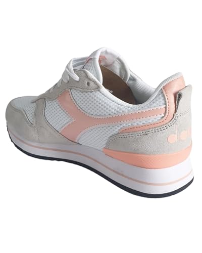 Diadora Damen Olympia Platform Wn Gymnastikschuh, White Peach Melba, 38 EU