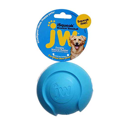 jw Pet Company iSqueak Bouncing Baseball – Groß, rot
