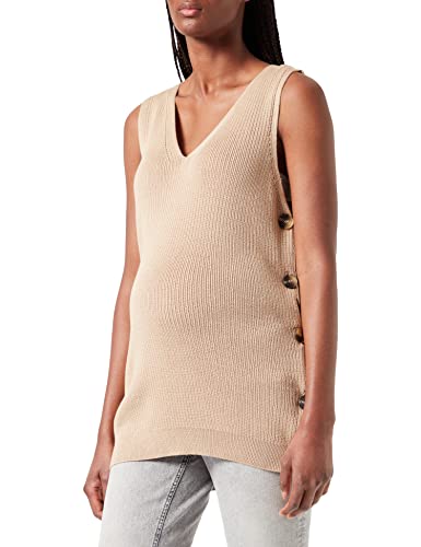 ESPRIT Maternity Damen Sweater zonder mouwen Pullover, Light Taupe - 260, 44 EU