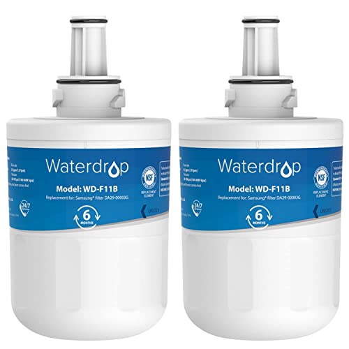 Waterdrop 2X DA29-00003G Kühlschrank Wasserfilter, Kompatibel mit Samsung AquaPure Plus DA29-00003G, DA29-00003B, DA29-00003A, DA97-06317A, HAFCU1/XAA, HAFIN2/EXP APP100 WF289