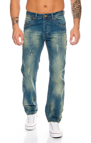 Rock Creek Herren Jeans Blau RC-2103A [W30 L30]