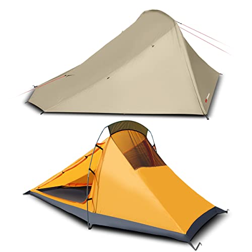 Trimm 2 Personen Outdoor Zelt Trekkingzelt Bivak Sand mit 10000mm Wassersäule, hochwertig und robust für den nächsten Trip in die Berge