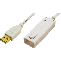 LogiLink USB 2.0 Aktives Verlängerungskabel, 12,0 m