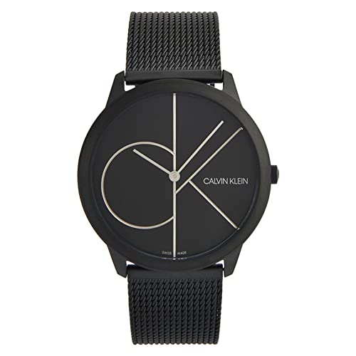 Calvin Klein Herren Analog Quarz Uhr mit Edelstahl Armband K3M5145X
