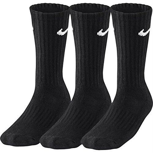 18 Paar NIKE Value Crew Socken in Farbe Schwarz Größe L (42-46)