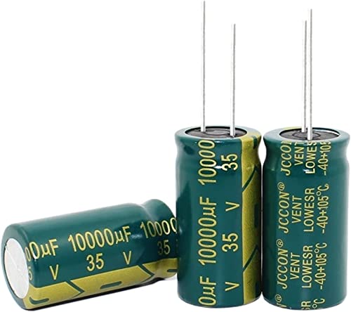 Kondensator-Kit 10 Stück-100 Teile/los 35 V 10.000 UF 18 * 35 MM Hochfrequenz-Aluminium-Elektrolytkondensator 10.000 UF 35-V-Kondensatoren Steuerkreise (Size : Taglia unica)