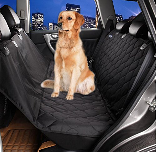 MIFXIN Autositzbezug für Hunde, Reise-Hängematte, wasserfest, Rutschfest, Rücksitzbezug für Haustiere, für Autos, SUVs und LKW