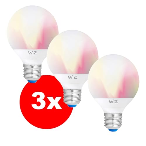 REV LED-Leuchtmittel WiZ, E27, 12W, 2.200-6.500K, WLAN, App-Steuerung, Alexa & Google-Assistant, 3er Set