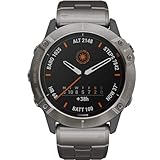 Garmin Fenix 6X Pro Solar Smartwatch, 1.4" Zoll, 21 Tage Akkulaufzeit, Titan (010,02157,24)