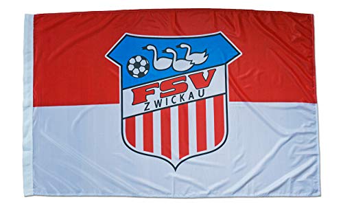 FSV Zwickau Schwenkfahne Fußball Fahne Flagge 150x100 cm Lizenzprodukt