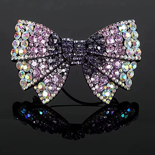Haarnadel Rhinestones Butterfly Hair Clip Bow Crystal Rhinestones Hair Barrettes Rhinestone Bow Spring Clip for Hair Styling Accessories ( Size : F )
