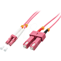 LINDY 46365 - Kabel LWL LC/SC OM4 50/125µm 15m