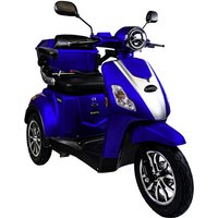 Rolektro E-Trike 25 V.3 Pro Dreirad Blau - 1000W Elektroroller - 70km Reichweite - herausnehmbarer Lithium Akku - LED Licht - Seniorenmobil mit Straßenzulassung