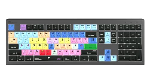 LogicKeyboard Tastatur für Avid Media Composer, kompatibel mit Mac OS-LKBU-MCOM4-AMBH-US