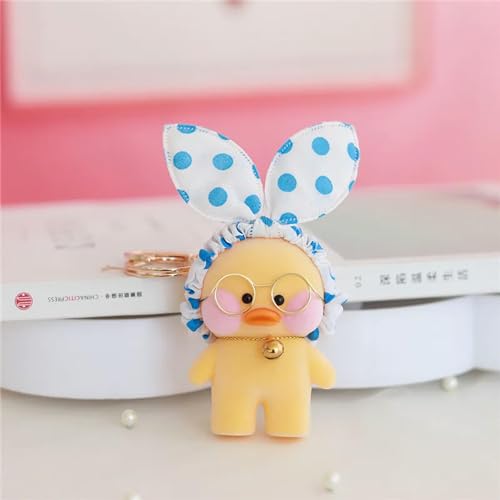 LCKDY Kawaii Ente plüsch anhänger Spielzeug Ente Puppe plüschtier Ente mit Hut Puppe Geschenk Geburtstag 8cm 20