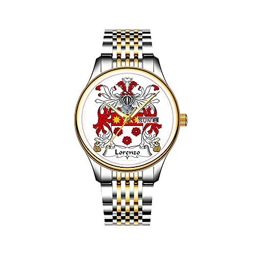 Uhren Herrenmode Japanisches Quarz Datum Edelstahl Armband Gold Uhr Lone Tree Watercolor ARMBANDUHREN