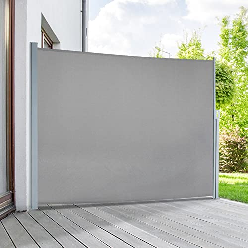empasa Seitenmarkise Start 2.0 Sichtschutz Sonnenschutz Markise ausziehbar, Farbe:grau, Groesse:160 x 300 cm