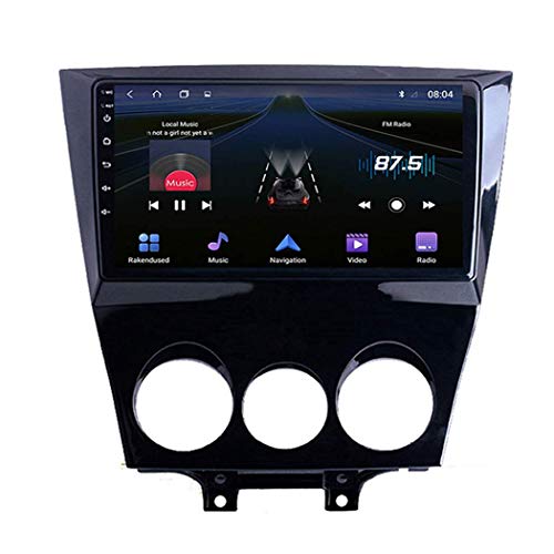 QBWZ Autoradio Android 9.0 Radio für Mazda RX8 2003-2010 GPS-Navigation 9-Zoll-Touchscreen-Headunit MP5-Multimedia-Player-Video mit 4G WiFi DSP Mirror Link