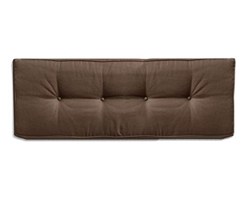 Mayaadi-Home Palettenauflage Schaumstoff Palettenkissen Palettenpolster Palettenmöbel Palettensofa Rückenlehne MH-JC02 Dunkelbraun 120x40x10-20 cm