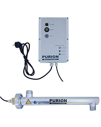 PURION 1000 Wasseraufbereitung mit UV-Anlage für 1.000l/h Einfamilienhaus (PURION 1000 Edelstahl mit Lebensdauerüberwachung)