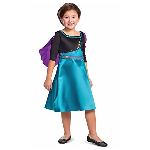 Disguise Disney Offizielles Standard Königin Anna Kostüm, Frozen 2 Kostüm Kinder, Größe S