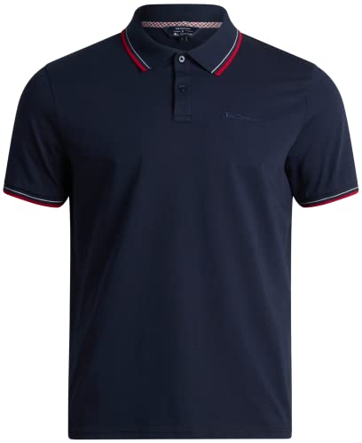 Ben Sherman Men's Polo Shirt - Classic Fit 3-Button Short Sleeve Polo Shirt (S-2XL), Size Small, Navy Blazer