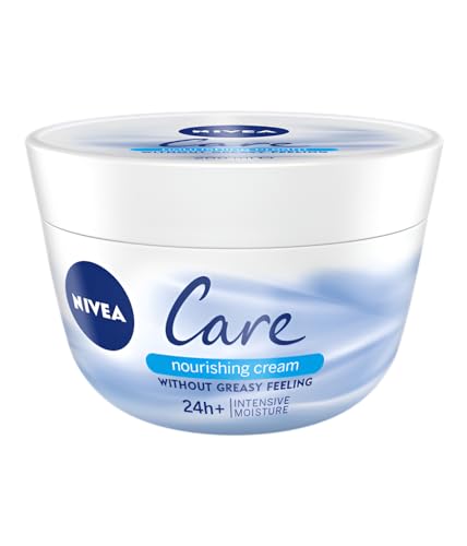 NIVEA Cream Care Intensive Nourishing Cream for Whole Body Quick Absorption Formula With Shea Butter and Hydro Waxes, Providing Intensive Hydration and Nutrition for Dry Skin 4 X 50ml (Pack of 4)