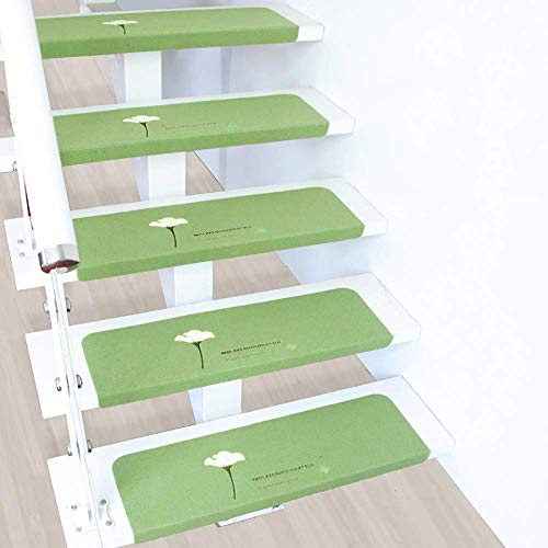 ZXGQF rutschfest Stufenmatten, Treppen-Teppich, Treppenmatten eingekettelt Starke Befestigung als Rutschschutz Treppenstufen Matten -15er Set in 55 * 22 * 4.5cm (70 * 22 * 4.5cm,D4)