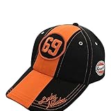 Gulf Vintage 69 Lucky Number Baseball Cap Black/Orange