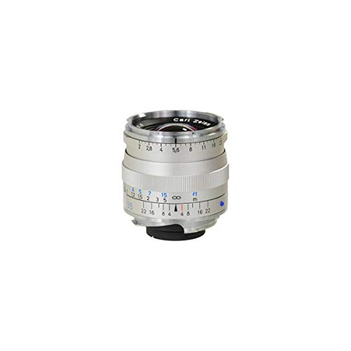 ZEISS Ikon Biogon T* ZM 2/35 Weitwinkel-Kameraobjektiv für Leica M-Mount Entfernungsmesser-Kameras, Silber