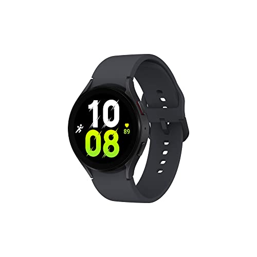 Samsung Galaxy Watch5 Smartwatch, Gesundheits-Tracker, Sportuhr, Lange Lebensdauer, Bluetooth, 44 mm, Graphit, Verlängerung 1 Jahr [ausgeschlossen Amazon] – Version FR