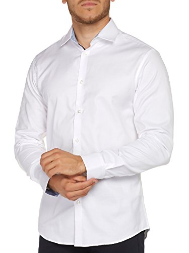 SELECTED HOMME Herren SHDONENEW-Mark Shirt LS NOOS Businesshemd, Weiß (Bright White), Small